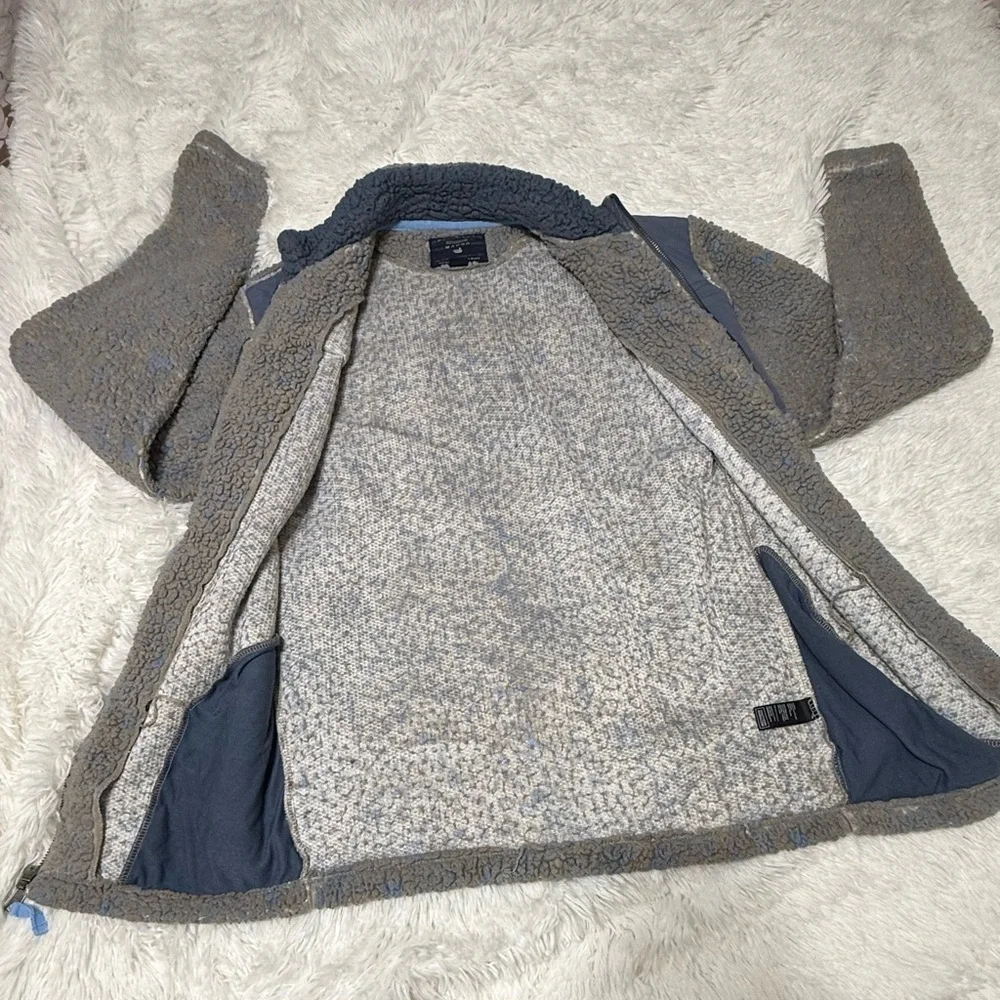 Southern Marsh Sherpa Jacket Full Zip Ridge Fleece Blue Gray Grey Men’s size S